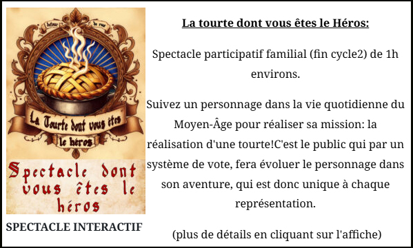 La tourte dont vous êtes le héros